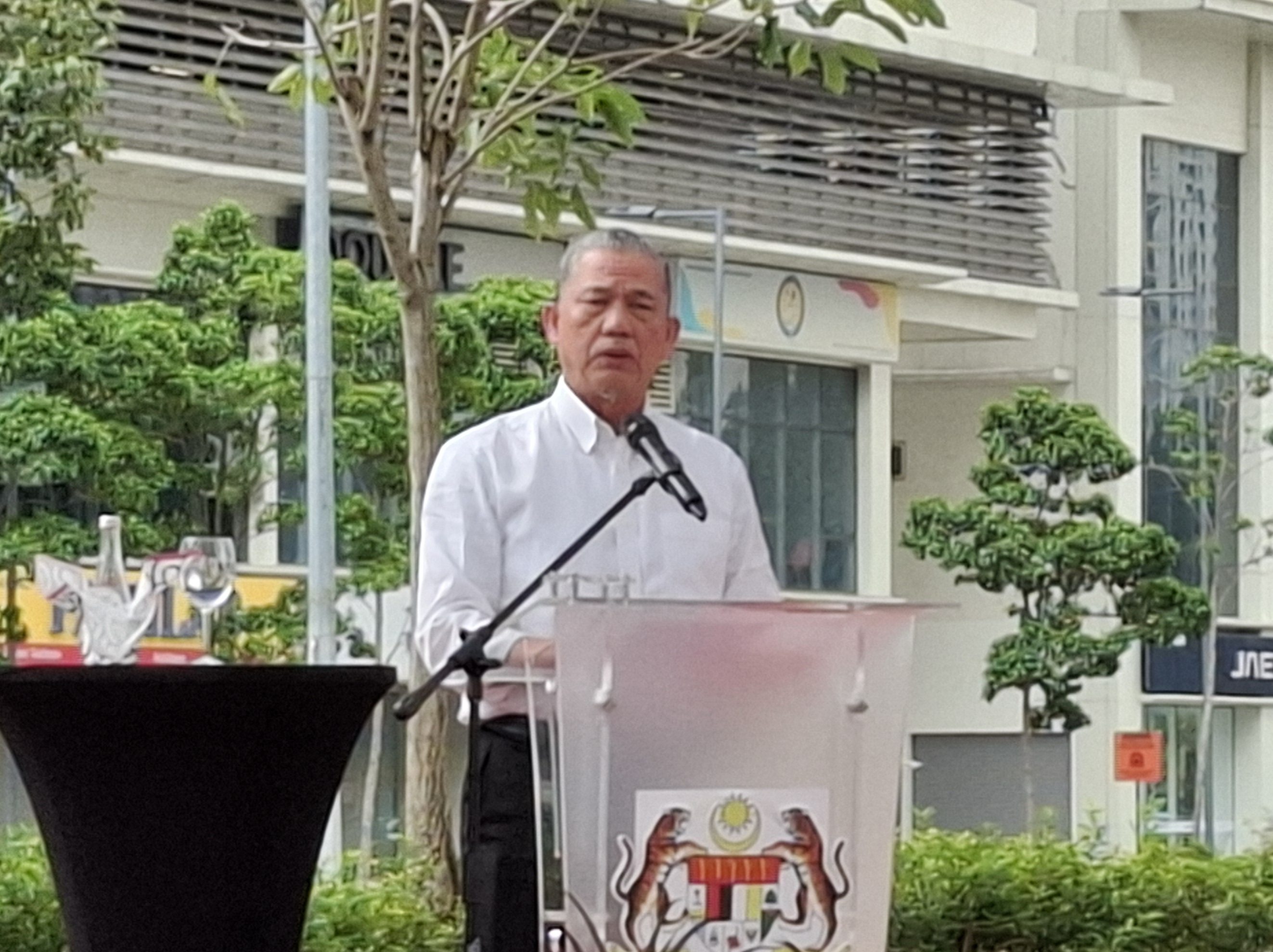 Deputy Prime Minister Fadillah Yusof at the commemoration of Tunku Abdul Rahman's legacy at Pavilion Bukit Jalil.
