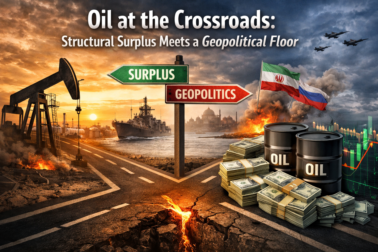 Surplus on paper, risk on the horizon — oil prices hold firm as geopolitics defines the floor.